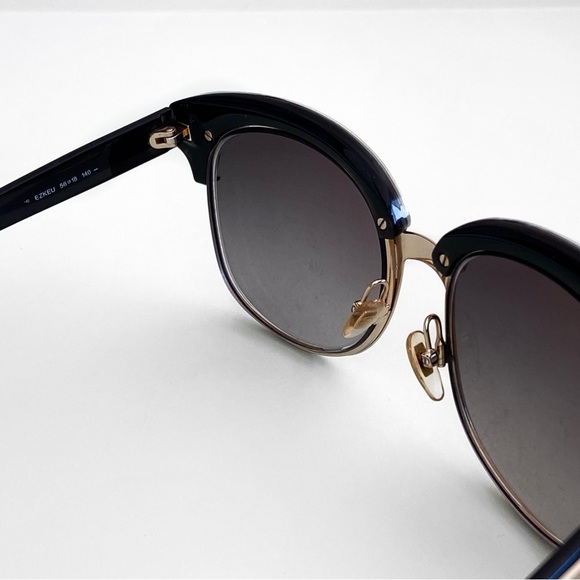 GUCCI Oversized Sunglasses GG4241/S Metal Acetate Gold Black - Picture 5 of 9